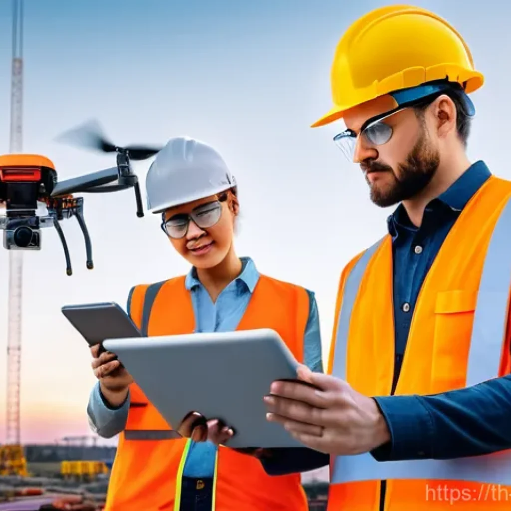 건설안전 실무자 커리어 개발 워크샵 정보 - **AI-Powered Construction Safety Monitoring:**
    A visually clean and advanced construction site a...