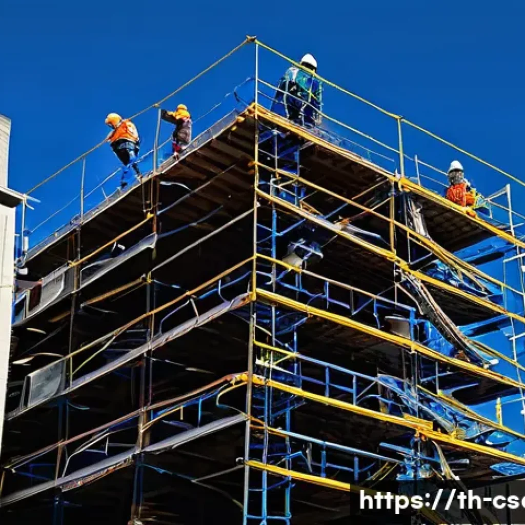 건설안전 실무 경험 공유 블로그 - **Prompt:** A diverse group of male and female construction workers, all wearing complete and visibl...